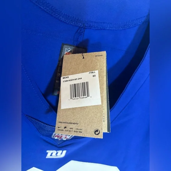 Nike New York Giants #26 Saquon Barkley Vapor Elite Jersey